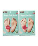 KISS Super Peel Socks - 2 Pack for Natural Exfoliation - Buy Online on GoSupps.com