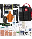 EVERLIT Upgraded Survival First Aid Kit - 1000D Nylon Tactical EMT Pouch for Outdoor Activities, Camping, Hunting, Hiking, Emergency Preparedness - Black - Buy Online on GoSupps.com