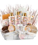 Birthday Spa Gift Basket for Women | 13pc Coconut Caramel Self Care Set - Bubble Bath Lotion Bath Bomb & More - Buy Online on GoSupps.com