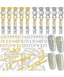 MTLEE 130 Pieces 3D Cute Bear Nail Charms - Crystal Rhinestones Nail Ornaments for DIY Nail Designs (Silver/Gold) - Buy Online on GoSupps.com