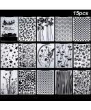 15 Pieces Embossing Folders 5.7 x 4.2 Inch Plastic Template Cards Christmas for Making Paper Cards Photo Album Wedding Decoration Scrapbooking Crafts - Buy Online on GoSupps.com