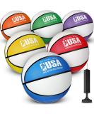 Libima 6-Piece Official Size 5/7 Basketball Set with Pump - Indoor/Outdoor Colorful Rubber Balls for Game, Practice & Training - Kids to Adults - Buy Online on GoSupps.com