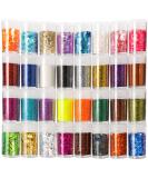 Teenitor Glitter Set - Fine and Chunky Glitters for Nails, Slime, Festival, Face, Hair, Body, Resin Tumblers - 1616pcs - Buy Online on GoSupps.com