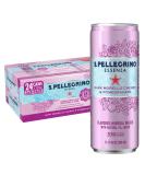 S.Pellegrino Essenza Dark Morello Cherry & Pomegranate Flavored Mineral Water, 11.15 Fl Oz Can (24 Pack) - Buy Online on GoSupps.com