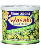Khao Shong Dick Beans with Wasabi crunchy beans in a sharp dough coat low -fat alternative to nuts medium sharpness (1 x 140 g of can) thick beans with wasabi 140 g (1 Pack) - Buy Online on GoSupps.com