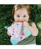 Nuby Plush Llama Teething Blankie | Cuddle & Chew Toy with Squeaker | Connector Clip | 0 M + | Multi - Buy Online on GoSupps.com