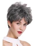 WIG ME UP DW-2700-DF1202 | Short Backcombed Voluminous Wavy Grey Mix Ladies Wig - Stylish Grey-Black Blend for All Occasions - Buy Online on GoSupps.com