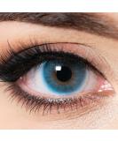 Buy Charmiga Azur Blue Colored Contact Lenses - 0.0 Diopters Soft Hydrogel Annual Wear 2 Lens Pack with Containers - Perfect for a Natural Eye Color Look - Buy Online on GoSupps.com