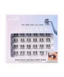 KISS Falscara DIY Eyelash Extension Wispy Wisps - Featherlight Synthetic Reusable Artificial Eyelashes Multipack of 24 Mini Lash Clusters for that Authentic Eyelash Extension Look - Buy Online on GoSupps.com