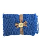 Nature by EJN Blue Net Bath Sponge - Customized N1 Weave, Long Skin Exfoliation - African Ghana Porous Design - Buy Online on GoSupps.com