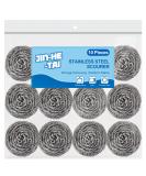 10 Pack Stainless Steel Scrubber - Heavy Duty Scrubbers for Pots, Pans, Stoves, Grills, and More - Buy Online on GoSupps.com