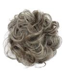 CAISHA by PRETTYSHOP Messy Scrunchie Bun Voluminous Wavy Hairpiece Heat-resistant Synthetic Fibres Gray Blond Mix G21A gray blond mix 9/613 G21A - Buy Online on GoSupps.com