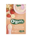 Organix Strawberry & Banana Porridge 120g - Organic Baby Breakfast Option - Buy Online on GoSupps.com
