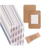 100 Pcs Large Bandages 3 x 4 Inch Wound Care Flexible Adhesive Bandages Latex Free Fabric Bandages for Care and Protect Wounds Large Size for First Aid Wound Care Assorted Bandages (100 Pcs) - Buy Online on GoSupps.com