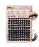 Fluffy Lash Clusters 10-20mm | 3D D Curl Eyelash Extensions - 154 PCS Natural DIY Lashes | Anforlin - Buy Online on GoSupps.com