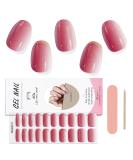 EBANKU 20 PCS Gel Nail Strips Gel Nail Strips Full Wraps Adhesive Gel Nail Stickers with Nail File and Stick(UV/LED Lamp Required)-3 # 3 - Buy Online on GoSupps.com