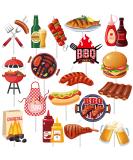 36Pcs BBQ Theme Cupcake Toppers Barbecue Theme Cake Cupcake Decor for Summer Barbeque Theme Birthday Party Baby Q Baby Shower Summer Picnic Party Supplies - Buy Online on GoSupps.com