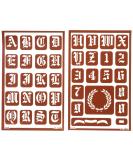 Armour Etch Over N Over 1-Inch High Alphabet Stencil Set - 2 Pages - Buy Online on GoSupps.com