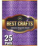 JH Best Crafts Adhesive Magnetic Sheets | Flexible Magnet with Adhesive Backing | 8 x 10 Inch Magnets for Crafts and Pictures | Cut to Any Size | Pack of 25 - Buy Online on GoSupps.com