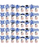40Pcs 5th Grade Graduation Cupcake Toppers Graduation Cupcake Toppers 2024 Blue Glitter 5th Grade Graduation Party Decorations 2024 Class of 2024 Cupcake Topper for Grade Graduation Party Supplies Bblue - Buy Online on GoSupps.com