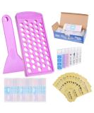 Buy BPA-Free Lip Balm Filling Tray & Spatula | 50 Empty Tubes & Stickers - DIY Natural Lip Balm Kit - Buy Online on GoSupps.com