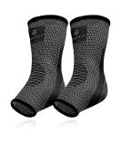 Achilles Tendon Support Brace, Plantar Fasciitis Sock, Ankle Compression Sleeve For Running, Tendonitis and Flat Feet Relief Gray Black Unisize - Buy Online on GoSupps.com