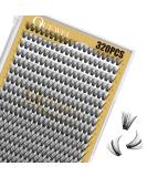 Premium Individual Eyelashes - 320 Pack 40D 0.07D Curl 9-16mm Mix - DIY Reusable Lashes for Flawless Eye Makeup - Buy Online on GoSupps.com