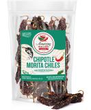 Chipotle Morita Chile Peppers 5 oz - Robust Smokey Flavor for Mexican Recipes - Mole, Sauces, Tamales, Salsa, Meats, Stews - Medium to High Heat - Resealable Bag by Amazing Chiles and Spices - Buy Online on GoSupps.com