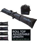 Athletico Ski Bag and Ski Boot Bag Combo - Air Travel Ski Bags - Fits Skis Up to 200cm - Black/Blue - For Men, Women, Adults, Kids - Buy Online on GoSupps.com