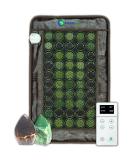 HealthyLine Far Infrared Jade & Tourmaline Heating Pad for Pain Relief - 50 Gemstones - Negative Ions Mat - FSA/HSA Eligible - Buy Online on GoSupps.com