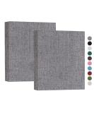 Mublalbum Small Photo Album 4x6 - 2 Pack Linen Cover Mini Brag Book for 52 Vertical Photos - Gray - Buy Online on GoSupps.com