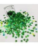 PrettyG LB600 Hemp Leaf Glitter Sequins | 10g Resin Craft & Nail Makeup Decoration Accessories - International Shipping Available - Buy Online on GoSupps.com