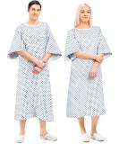 Prime Hospital Gown for Men and Women - Soft Cotton Blend - Wrinkle-Free - Fits Up to 2XL - Multipurpose Patient Gown - Reusable & Washable - Buy Online on GoSupps.com