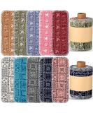 Vitalcozy 50-Pack Reusable Cotton Toilet Towels | Washable Bidet & Paperless Kitchen Towels | Eco-Friendly Vintage Flower Design - Buy Online on GoSupps.com