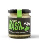 BeSaucy Basil Mayonnaise Works Great as a Spread Dip Stirred Through Mash or Partnered with Pasta and Pizza Crusts. Produced in the UK & Vegan Friendly 180g Glass Jar - Buy Online on GoSupps.com