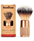 Bambaw Synthetic Shaving Brush Rose Gold - Vegan Brush for Razor Bumps, Ingrown Hair & Razor Burn Treatment - Buy Online on GoSupps.com