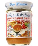 Por Kwan Satay Peanut Sauce 7 Oz Authentic Thai Flavor - Buy Online on GoSupps.com