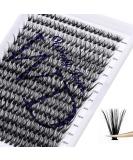 300PCS Cluster Lashes Extension C Curl 40D 0.07mm 8-16mm Mixed Wide Stem Individual Eyelashes Clusters DIY Extensions at Home | Cluster-40D-0.07-C-MIX8-16 - Buy Online on GoSupps.com