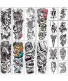 Aresvns Cool Temporary Tattoos for Men and Women 18sheets  Halloween Full arm temporary tattoo Waterproof sleeve tattoos and half arm tattoos for adults  - Buy Online on GoSupps.com