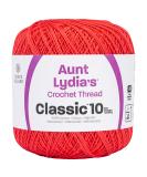 Aunt Lydia Classic Crochet Thread - Bright Coral | High-Quality Thread for Crocheting Projects - Buy Online on GoSupps.com