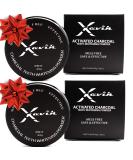 Xavik Activated Charcoal Teeth Whitening Powder - 2 Pack | Organic Coconut Shell Fresh Mint Flavor Non-Abrasive & Mess-Free - Buy Online on GoSupps.com