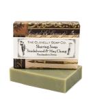 Clovelly Soap Co Natural Handmade Shaving Soap Bar with Sandalwood & May Chang for all Skin Types 100g - Buy Online on GoSupps.com