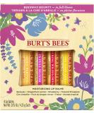Burt's Bees In Full Bloom Lip Balm Set - 4 Pack: Original Beeswax, Dragonfruit Lemon, Tropical Pineapple & Strawberry - Buy Online on GoSupps.com