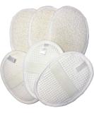 Natural Exfoliating Loofah Sponge Set - 6 pcs 4.3 5.7 Face Body Pads for Men & Women - Buy Online on GoSupps.com