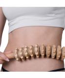 Curved Massage Wood & Cellulite Roller Anti-Cellulite Massager for Legs Abdominal & Neck | Thermikoa - Buy Online on GoSupps.com