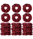 24 Pieces Christmas Buffalo Plaid Hair Scrunchies - Black Red Xmas Hair Bands for Girls & Women - Buy Online on GoSupps.com