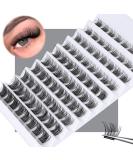 JIMIRE Fluffy Cluster Eyelash Extensions DIY Kit - 80pcs D Curl 8-16mm Wispy Individual Lash Clusters - Buy Online on GoSupps.com