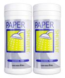 Paper Shower Alcohol-Free Wet Towelettes - 80ct (2 x 40ct Canisters) - Gentle and Convenient Cleansing - Buy Online on GoSupps.com