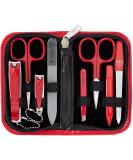 3 Swords Germany - brand quality 8 piece manicure pedicure grooming kit set for professional finger & toe nail care scissors clipper fashion leather case in gift box Made by 3 Swords (000392) RED - TOOLS RED LAQUERED - Buy Online on GoSupps.com
