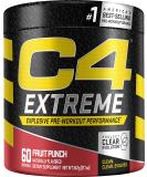 C4 Extreme Pre Workout Powder Fruit Punch - Energy Supplement for Men & Women | 200mg Caffeine, Beta Alanine, Creatine | 60 Servings - Buy Online on GoSupps.com